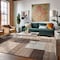 World Rug Gallery Contemporary Distressed Boxes Soft Area Rug 5' x 7' Brown 3005BROWN5X7 - alternate 9